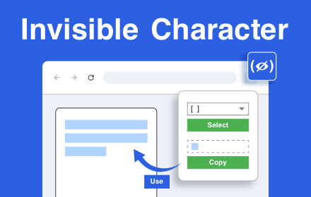 Invisible Character Logo
